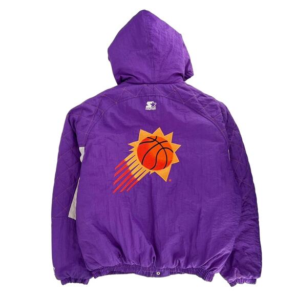 90s Pheonix Suns NBA Starter puffer jacket 1990s vintage - Picture 2 of 14